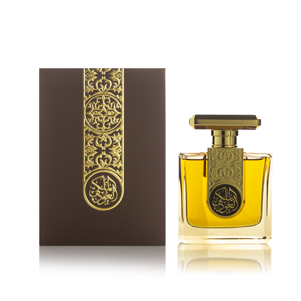 Royal Oud fragrance bottle with box