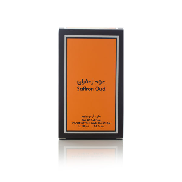 Saffron Oud perfume box by Arabian Oud