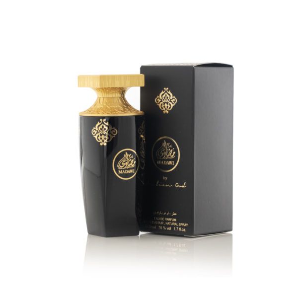 Madawi perfume with box side view 50 ml